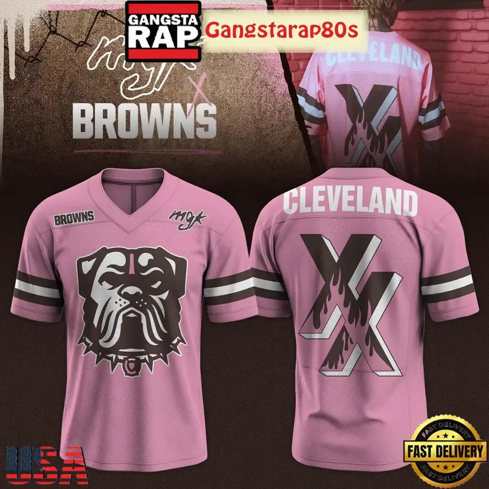 Cleveland Browns x Machine Gun Kelly Football Special Baseball Jersey Image