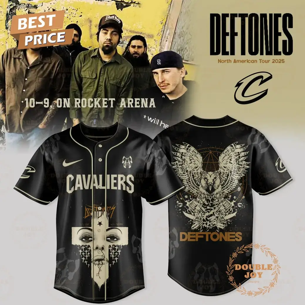 Cleveland Cavaliers x DEFTONES North American Tour 2025 Limited Edition Baseball Jersey Image