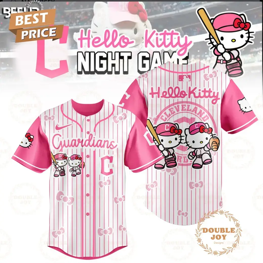 Cleveland Guardians 2025 Hello Kitty Night Game Limited Edition Baseball Jersey Image