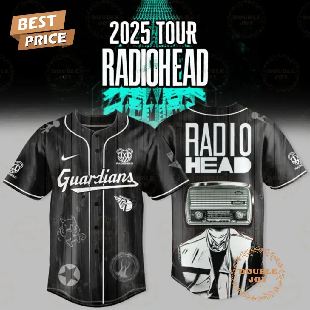 Cleveland Guardians 2025 Tour Radiohead Baseball Jersey Image