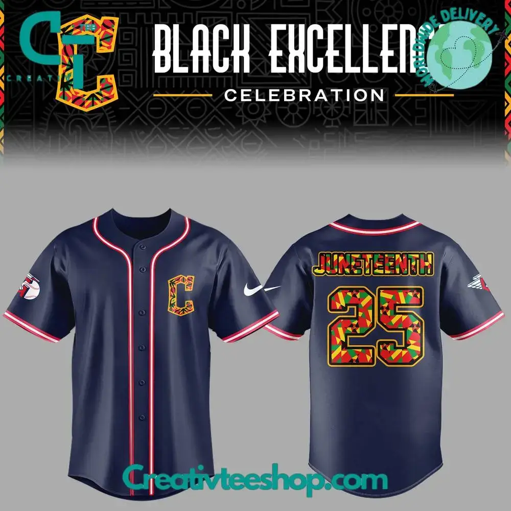 Cleveland Guardians Black Excellence Celebration Special Baseball Jersey Image