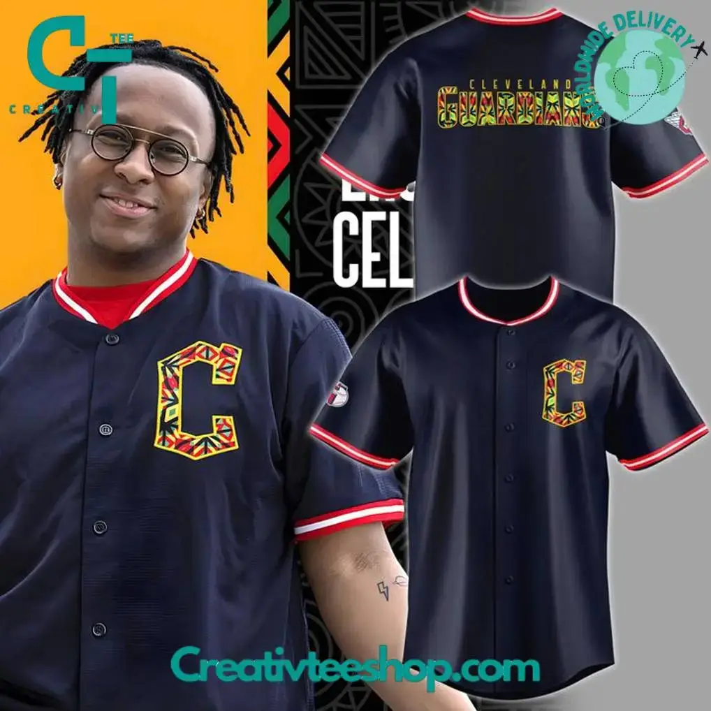 Cleveland Guardians Black Excellence Celebration Special Edition Baseball Jersey Image