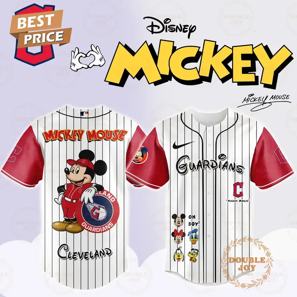 Cleveland Guardians Disney Mickey Mouse 2025 Limited Edition Baseball Jersey Image