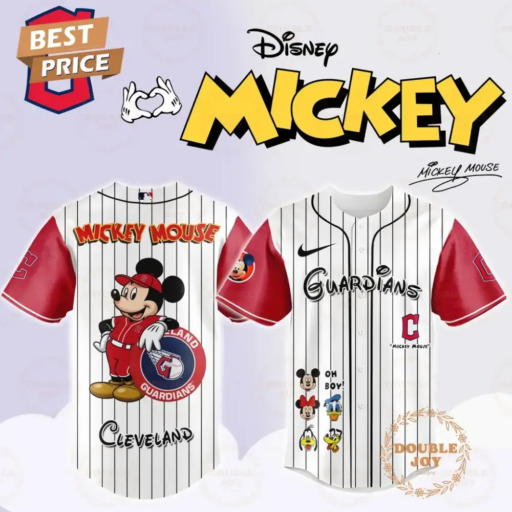 Cleveland Guardians Disney Mickey Mouse 2025 Limited Edition Baseball Jersey Image