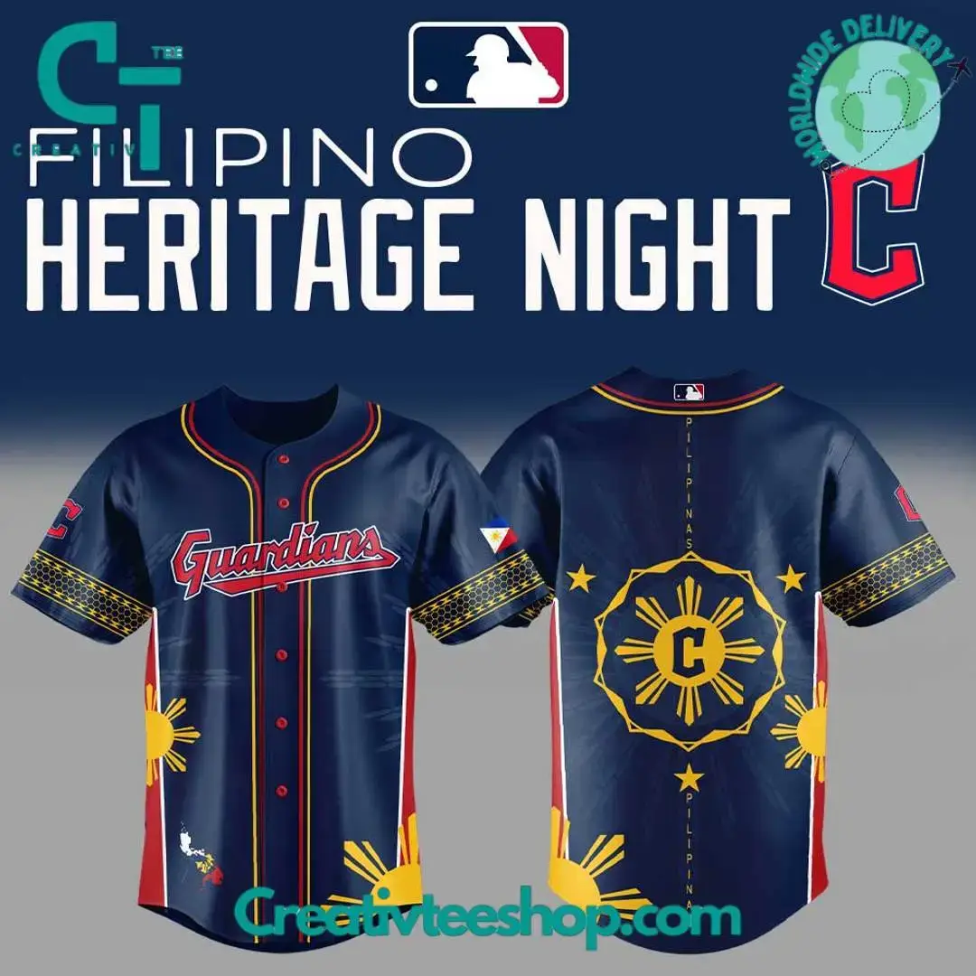 Cleveland Guardians Filipino Heritage Night Baseball Jersey - Limited Edition Image