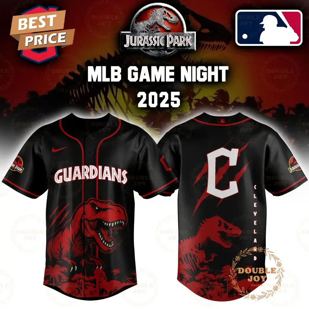 Cleveland Guardians Jurassic Park Game Night 2025 Limited Edition Baseball Jersey Image