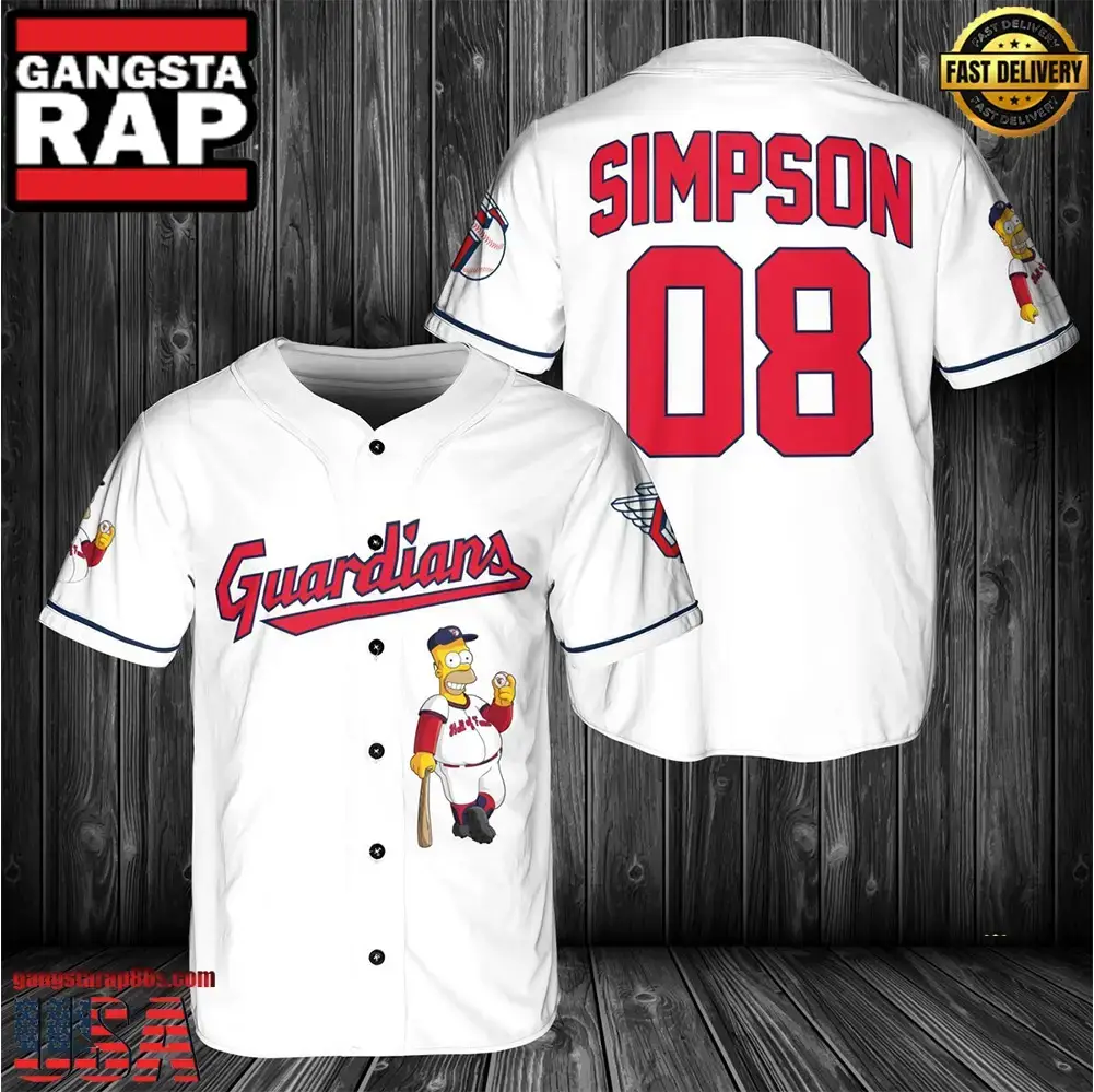 Cleveland Guardians MLB Simpson Baseball Jersey - MLB Fan Gifts Image