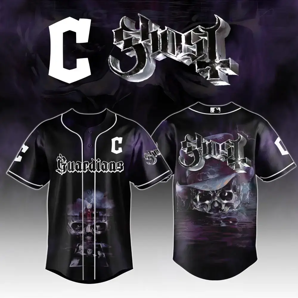 Cleveland Guardians Mlb X Ghost Night Show Baseball Jersey Image