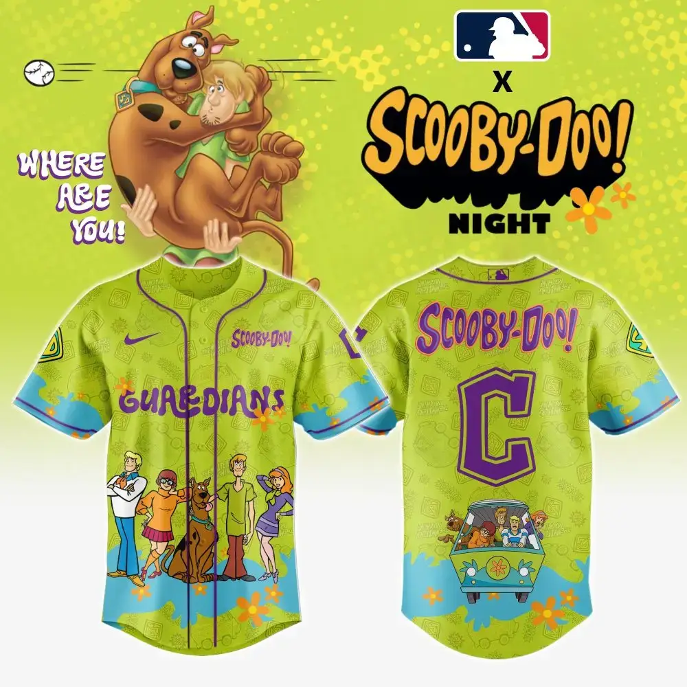 Cleveland Guardians Mlb X Scooby Doo Baseball Jersey Image