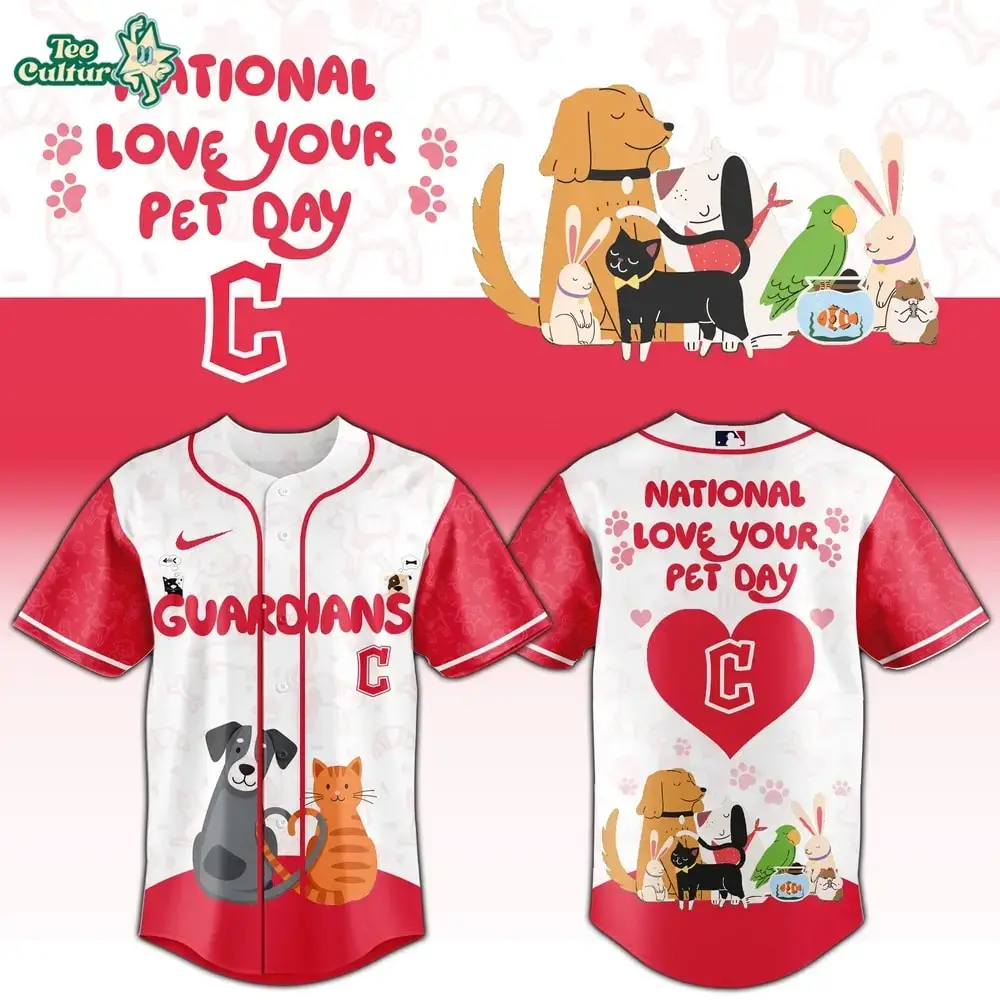 Cleveland Guardians National Love Your Pet Day 2026 Exclusive Baseball Jersey Image