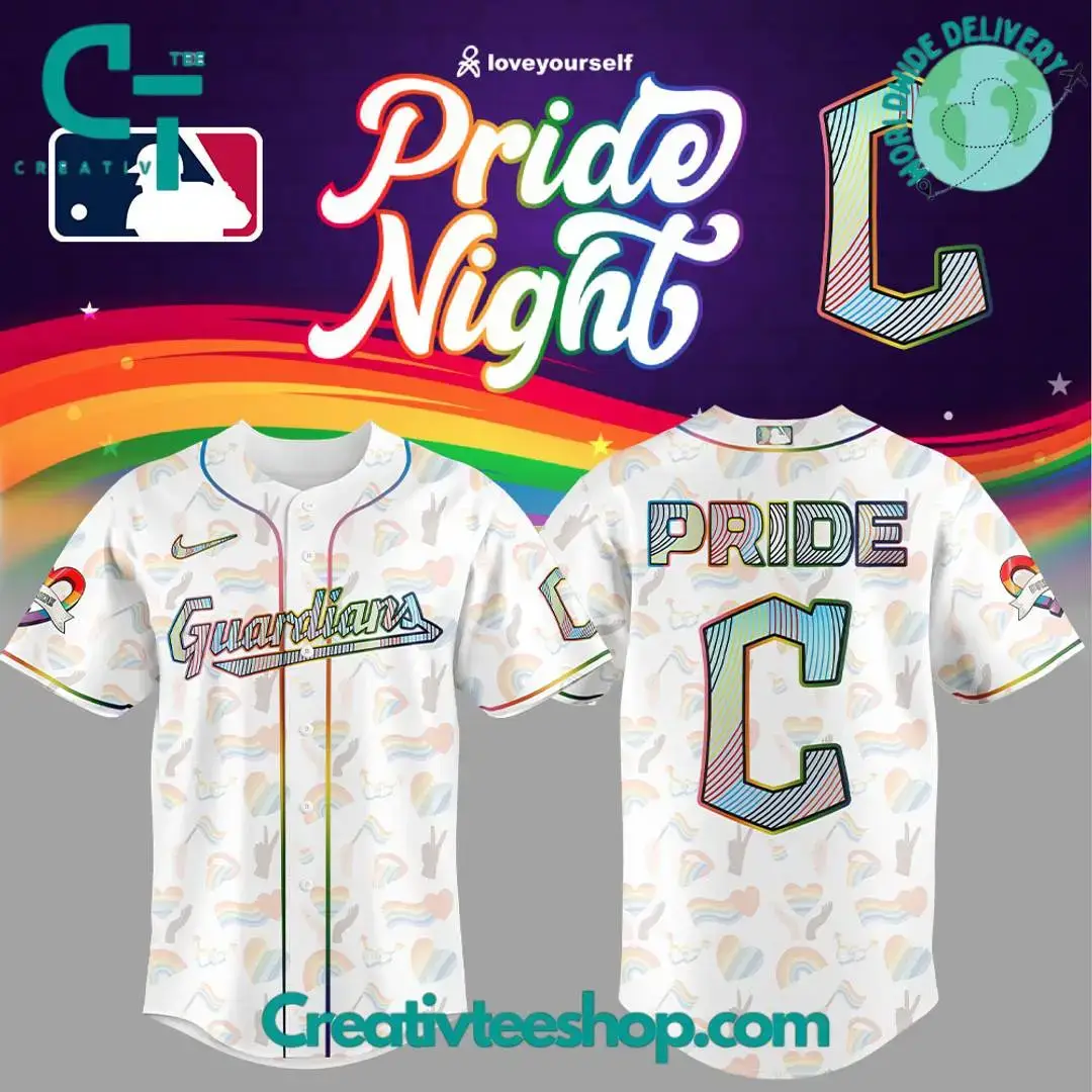 Cleveland Guardians Pride Night 2025 Special Baseball Jersey Image