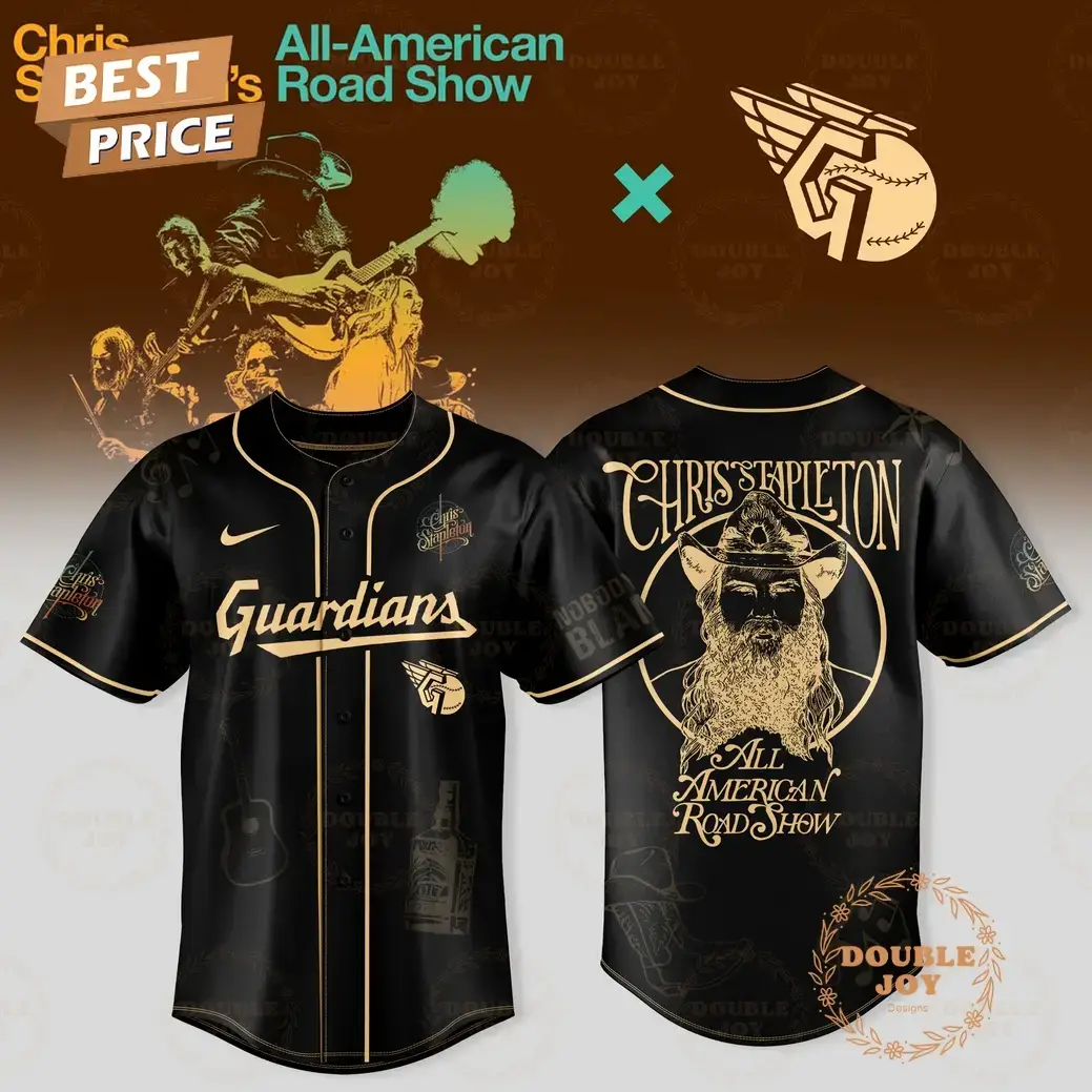 Cleveland Guardians x Chris Stapleton Show 2025 All American Road Baseball Jersey Image