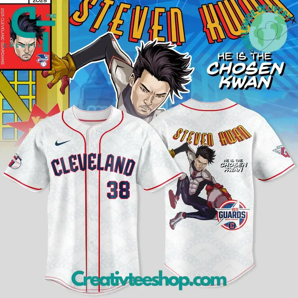 Cleveland Guardians X Guardian Power: All-Star Edition "Steven Kwan" Special Baseball Jersey Image