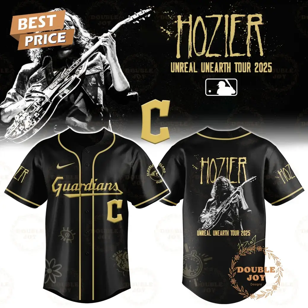 Cleveland Guardians x HOZIER Tour 2025 Unreal Unearth Edition Baseball Jersey Image