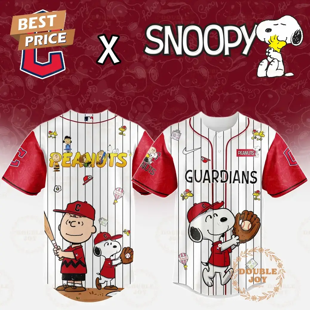 Cleveland Guardians x Snoopy 2025 Limited Edition Baseball Jersey Image