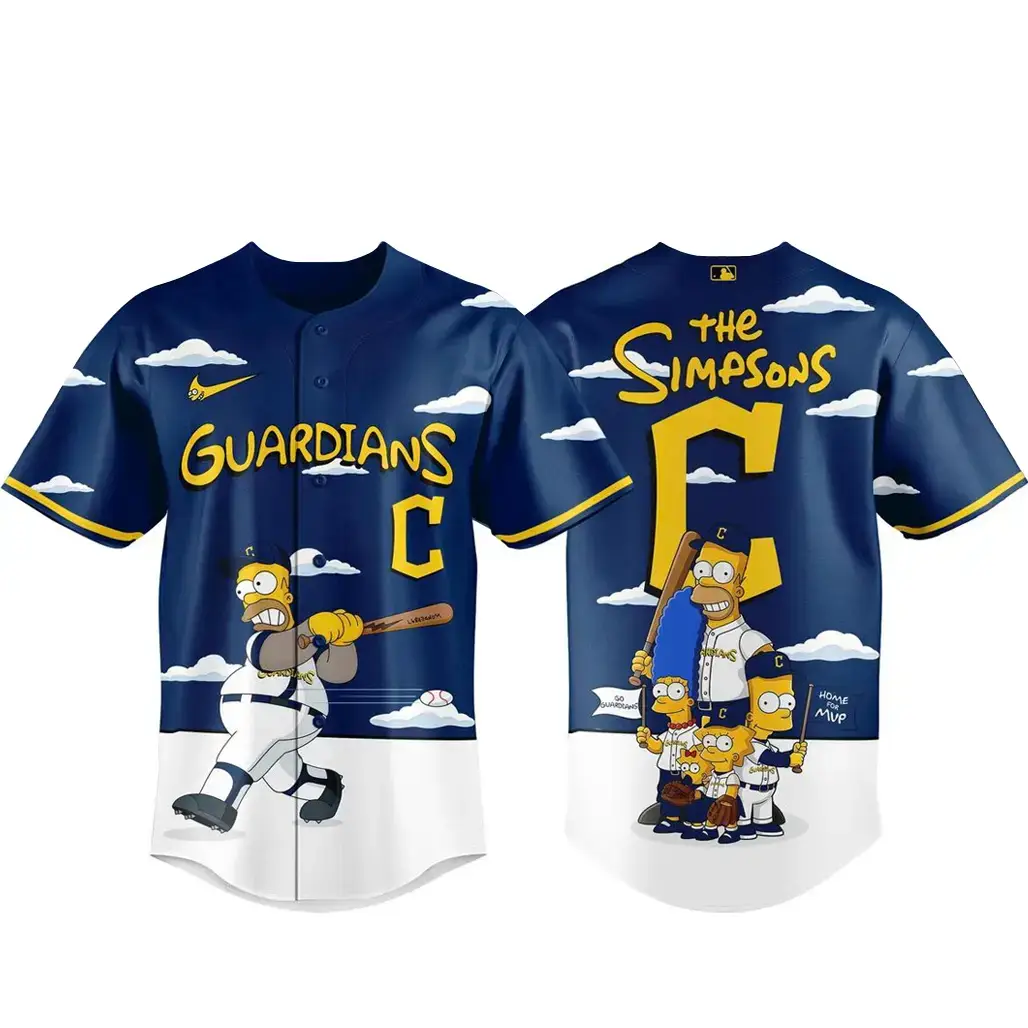 Cleveland Guardians x The Simpsons 2026 Major Gameday Baseball Jersey Image