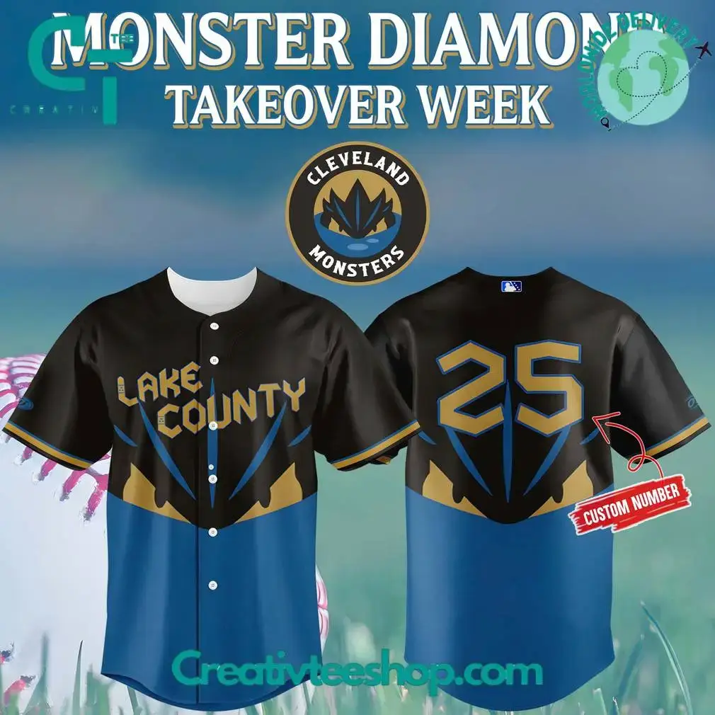 Cleveland Monsters Monster Diamond Takeover Week 2025 Limited Edition Baseball Jersey Image