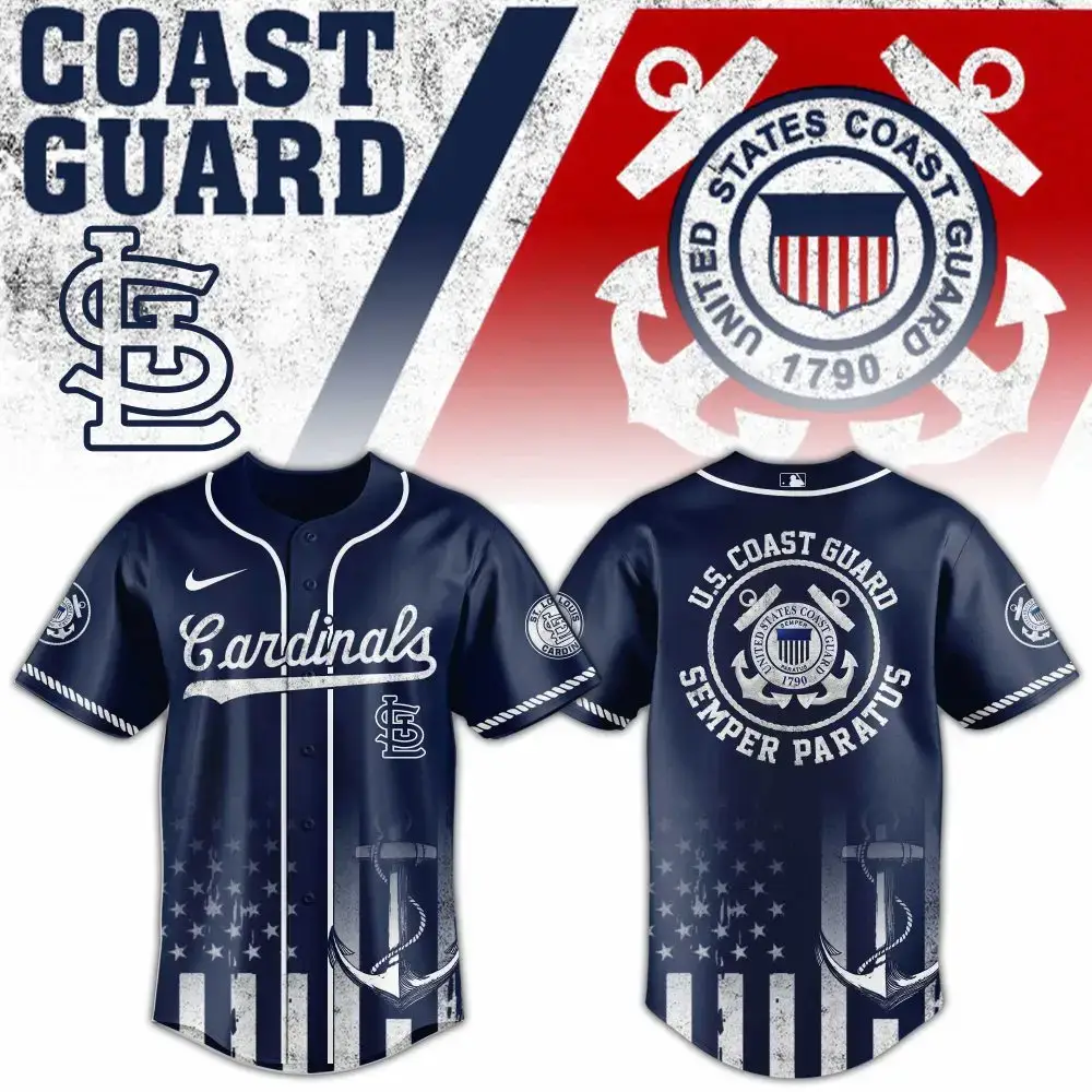Coast Guard Cardinals Jersey - Patriotic Design, Premium Quality, Perfect Gift! Image
