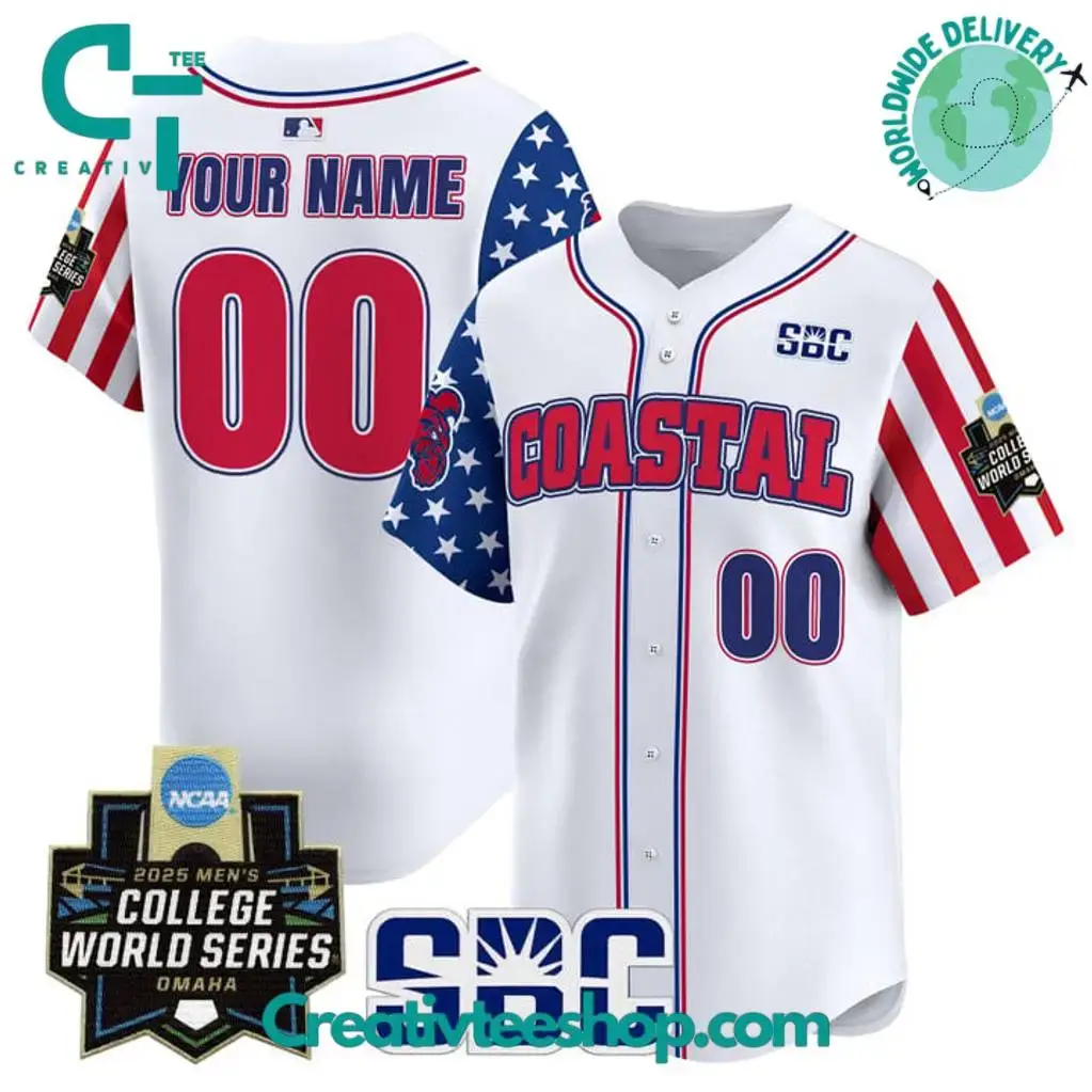 Coastal Carolina Chanticleers 2025 Independence Day Special Baseball Jersey Image