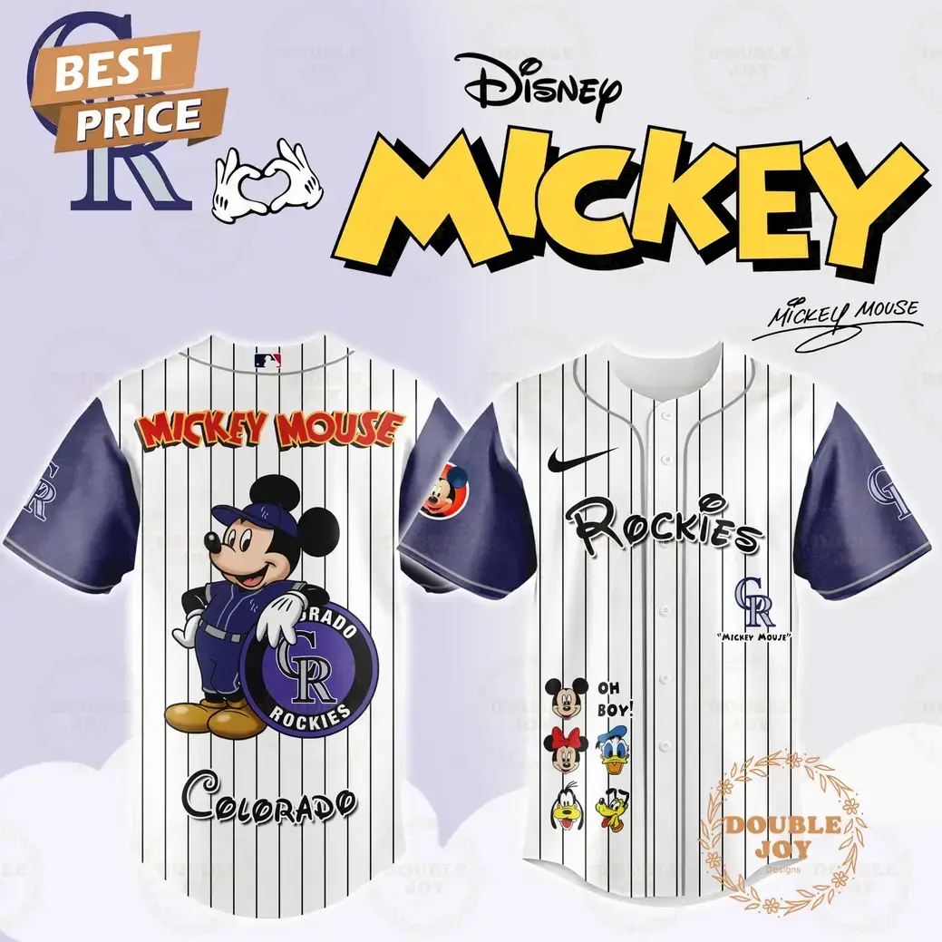 Colorado Rockies Disney Mickey Mouse 2025 Limited Edition Baseball Jersey Image