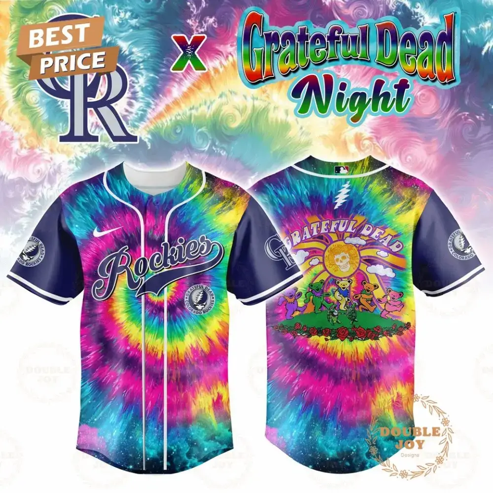 Colorado Rockies Grateful Dead Night 2025 New Special Edition Baseball Jersey Image
