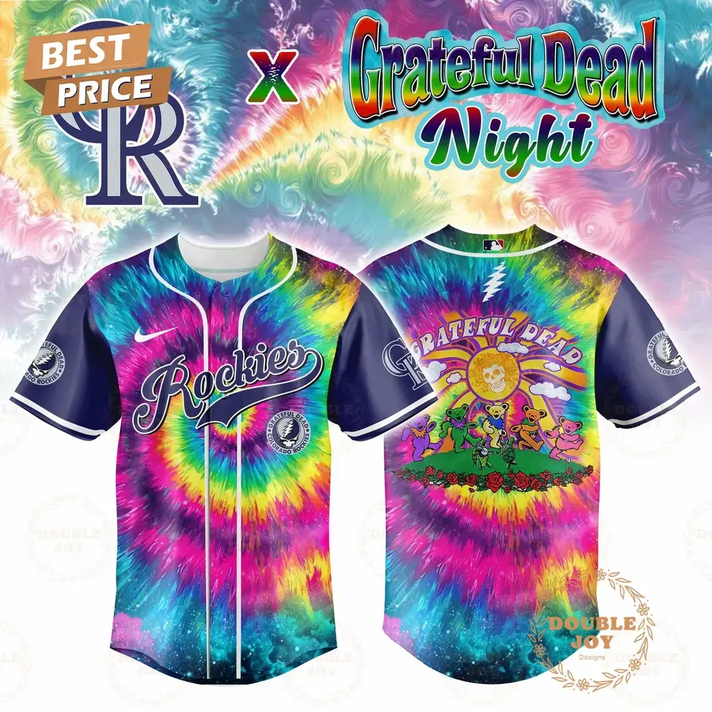 Colorado Rockies Grateful Dead Night 2025 New Special Edition Baseball Jersey Image