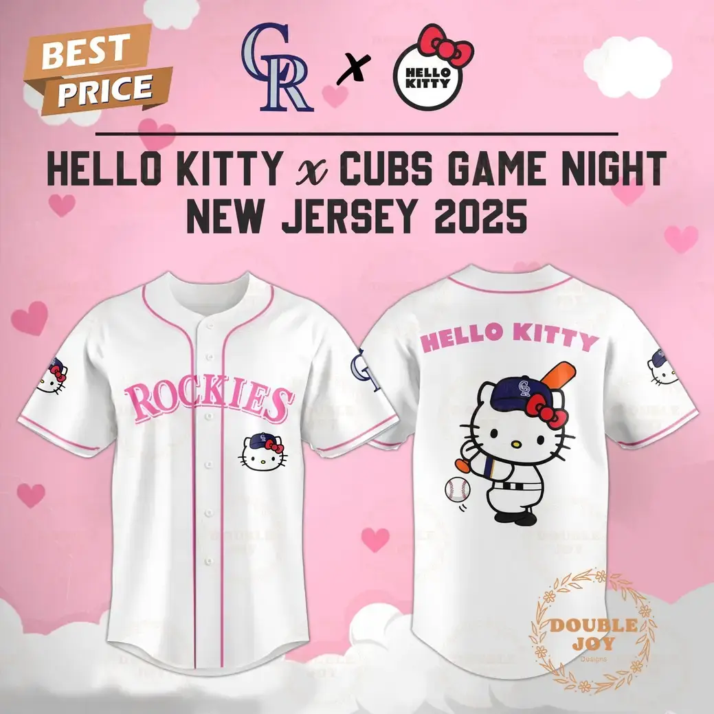Colorado Rockies Hello Kitty X Cubs Game Night 2025 New Limited Edition Baseball Jersey Image