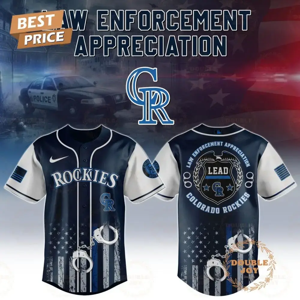 Colorado Rockies Law Enforcement Appreciation Day 2025 Special Edition Baseball Jersey Image