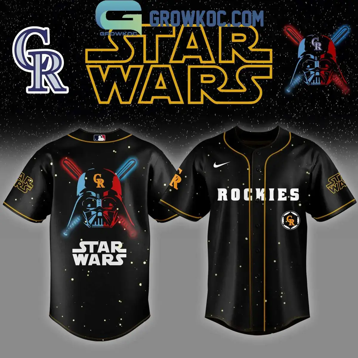 Colorado Rockies MLB x Star Wars 2025 Baseball Jersey Image