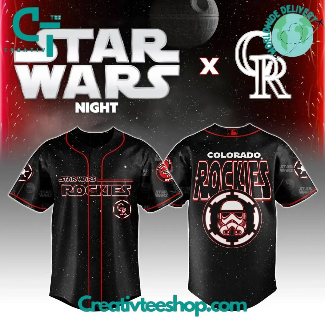 Colorado Rockies Mlb X Star Wars Night 2025 Special Edition Baseball Jersey Image