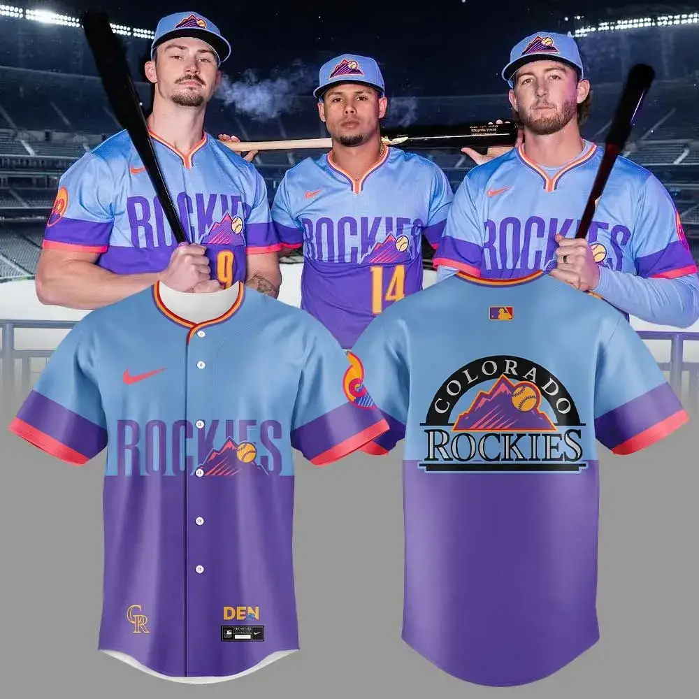 Colorado Rockies New City Connect Uniforms Higher-Further-Together Jersey Colorado Rockies Merch Image