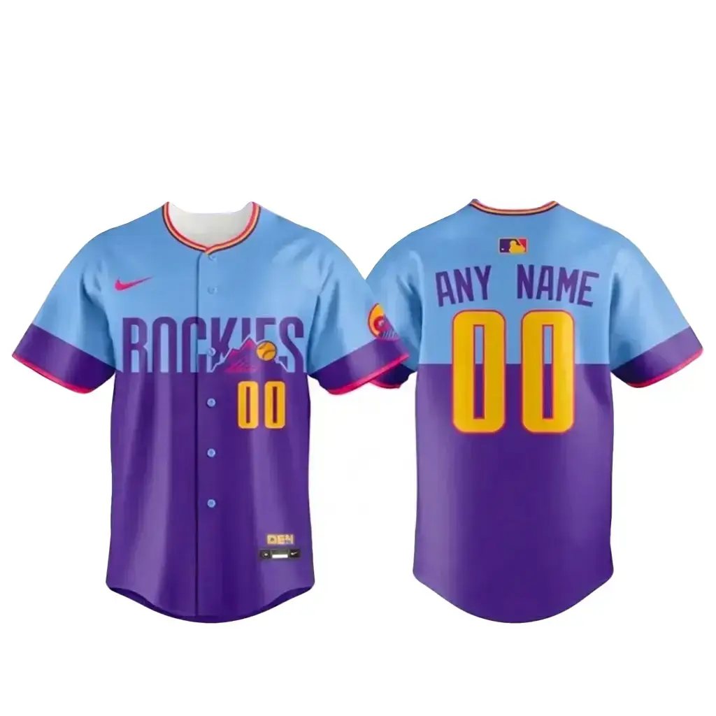 Colorado Rockies Purple-Light Baseball Jersey Image