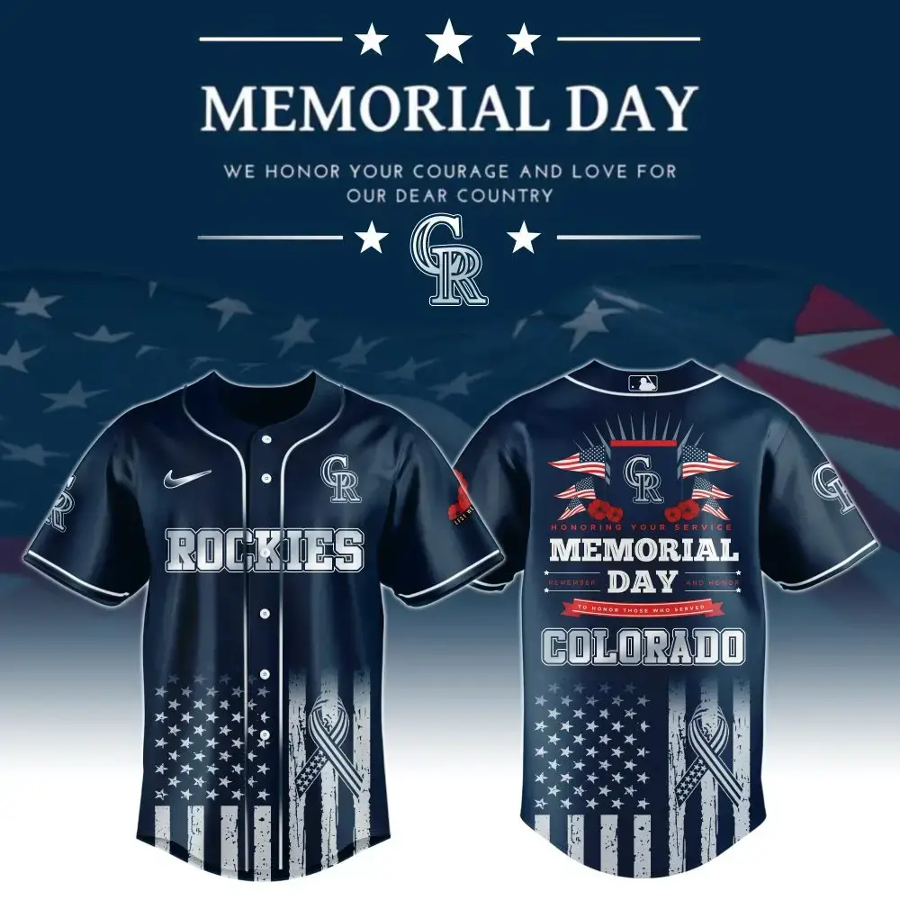 Colorado Rockies Special Memorial Day Limited Edition Jersey Image