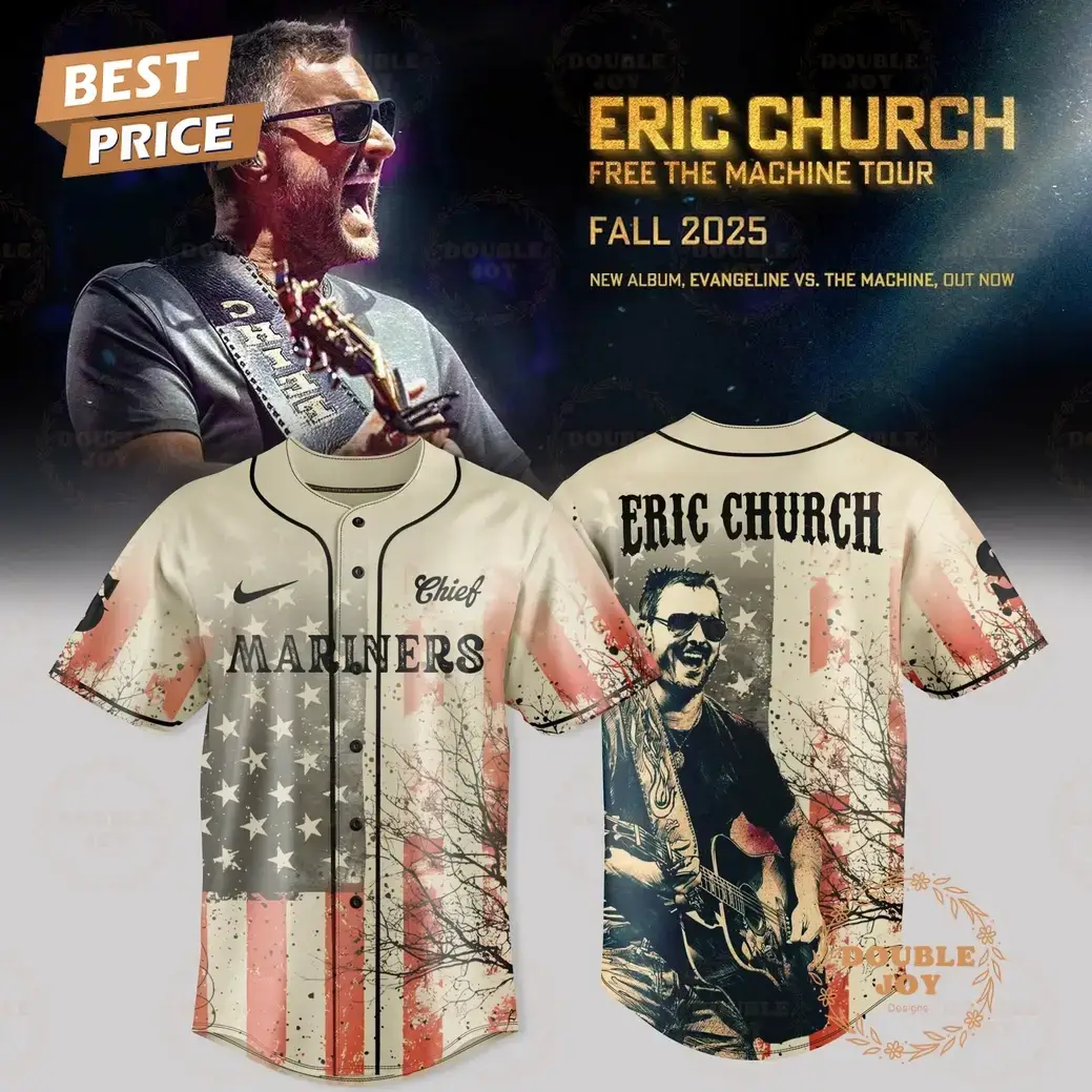 Colorado Rockies x Eric Church Tour 2025 Free the Machine Baseball Jersey Image