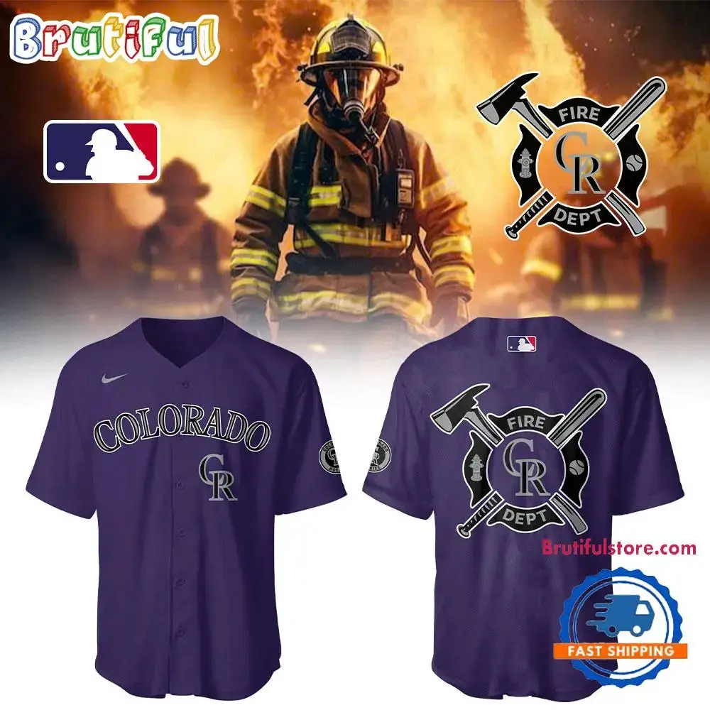 Colorado Rockies X Firefighter Appreciation Night New Jersey Shirt Image