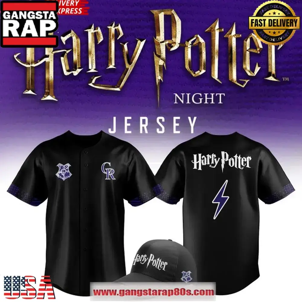 Colorado Rockies x Harry Potter Night 2025 Custom Baseball Jersey Shirt Image