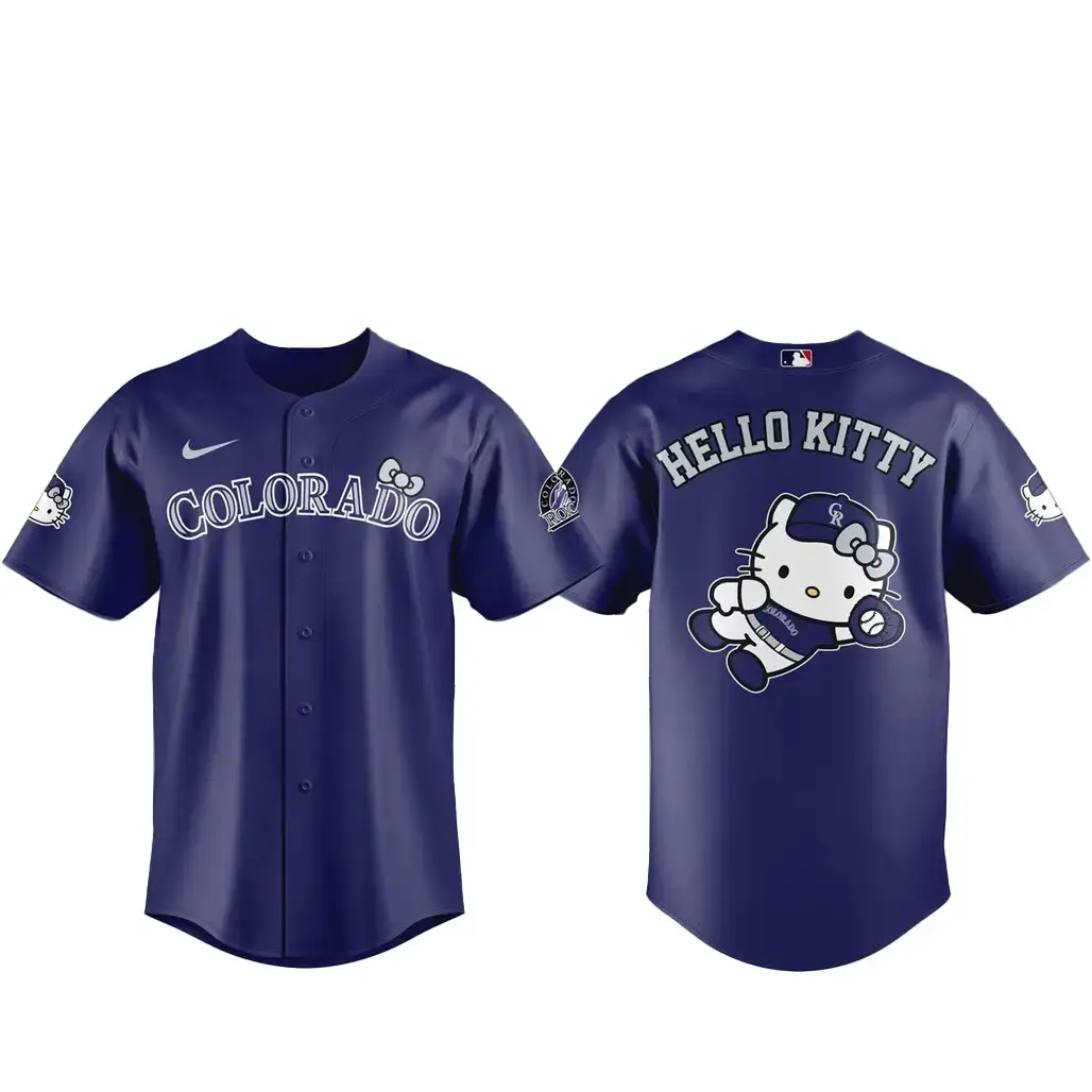 Colorado Rockies x Hello Kitty Night 2026 Baseball Jersey Image