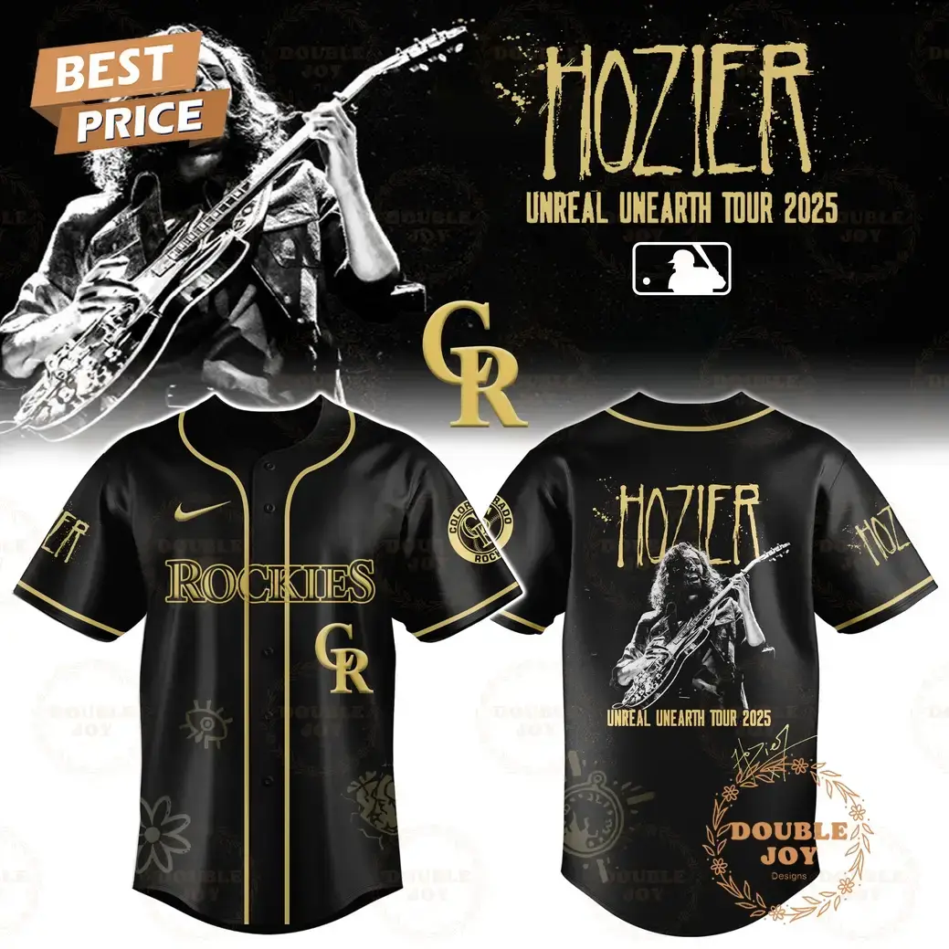 Colorado Rockies x HOZIER Tour 2025 Unreal Unearth Edition Baseball Jersey Image