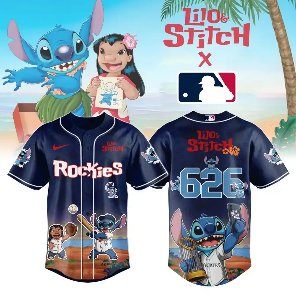 Colorado Rockies X Lilo & Stitch Limited Edition Jersey Image