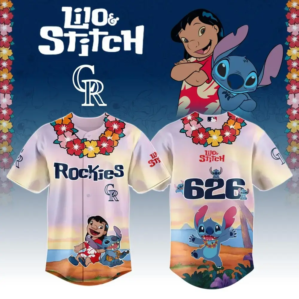 Colorado Rockies X Lilo & Stitch Special Edition Jersey Image
