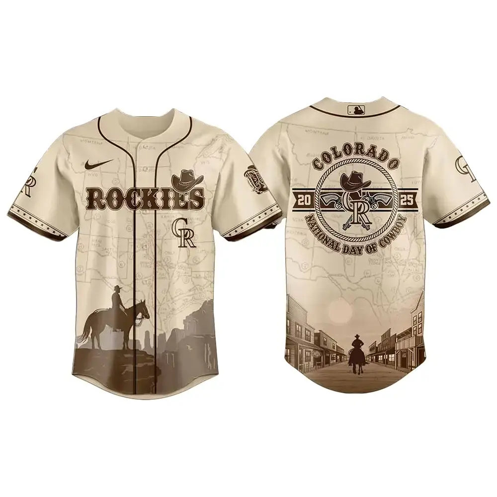 Colorado Rockies X National Day Of Cowboy Baseball Jersey Image