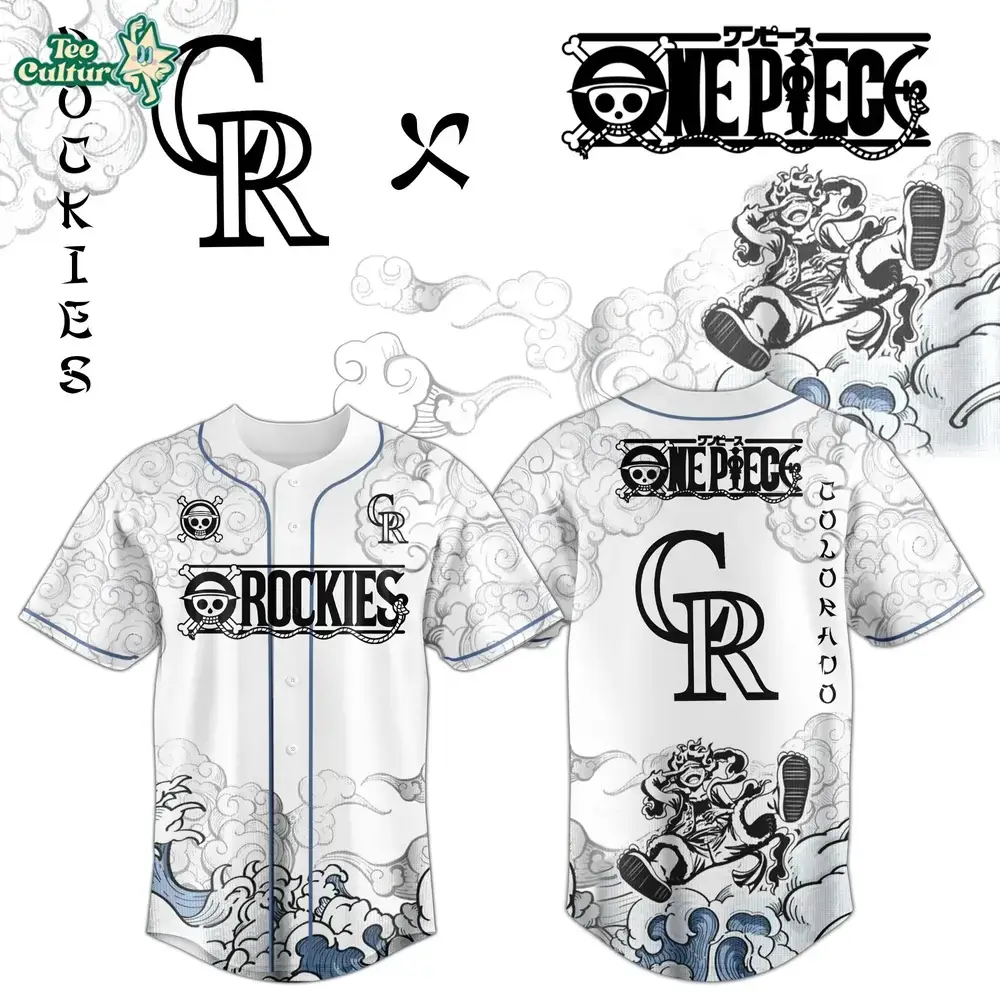 Colorado Rockies x One Piece Jersey 2026 Luffy Gear 5 Image