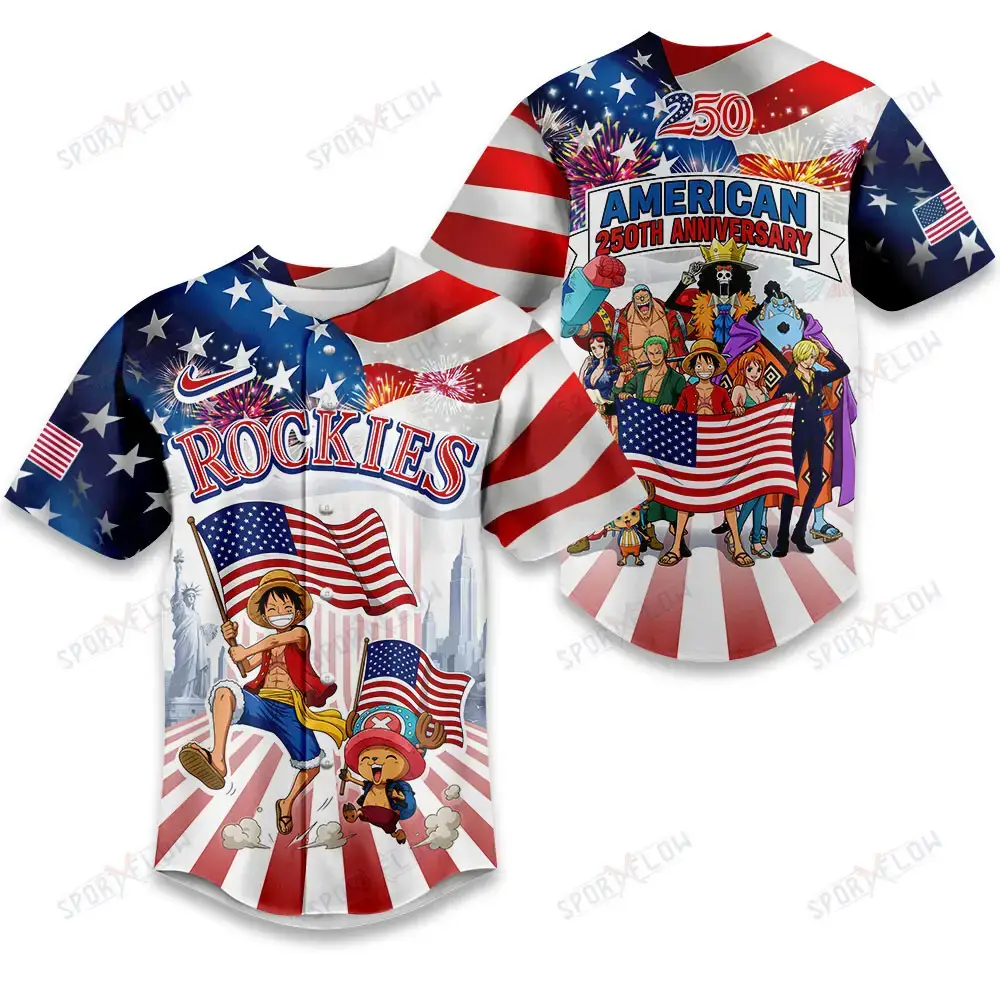 Colorado Rockies X One Piece United States Of America 250 Baseball Jersey Image