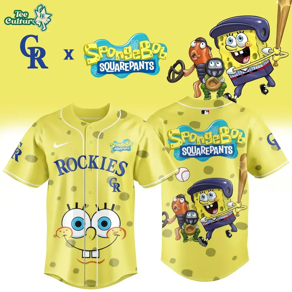 Colorado Rockies x SpongeBob SquarePants 2026 Special Edition MLB Jersey Image
