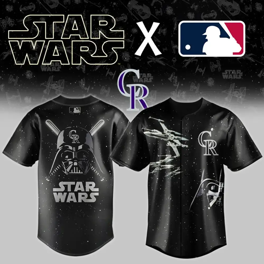 Colorado Rockies X Star Wars Baseball Jersey Image