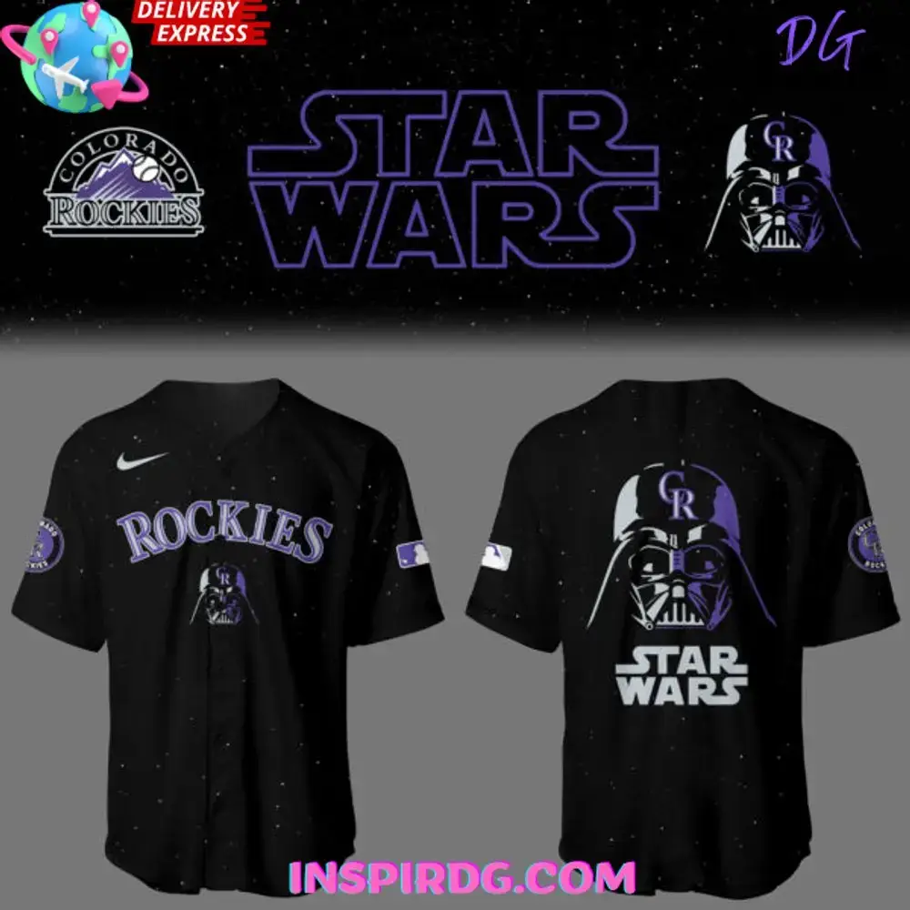 Colorado Rockies X Star Wars Night Special Baseball Jersey Image