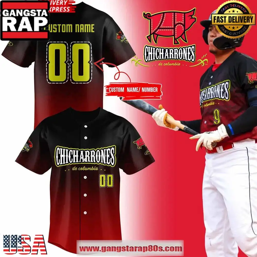 Columbia Fireflies Chicharrones de Columbia 2025 Custom Baseball Jersey Shirt Image