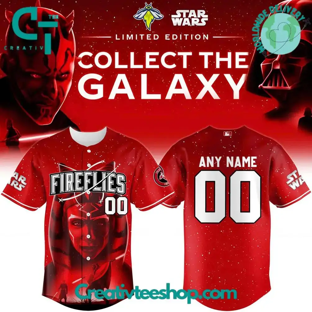 Columbia Fireflies X Star Wars Baseball Jersey 2025 Image