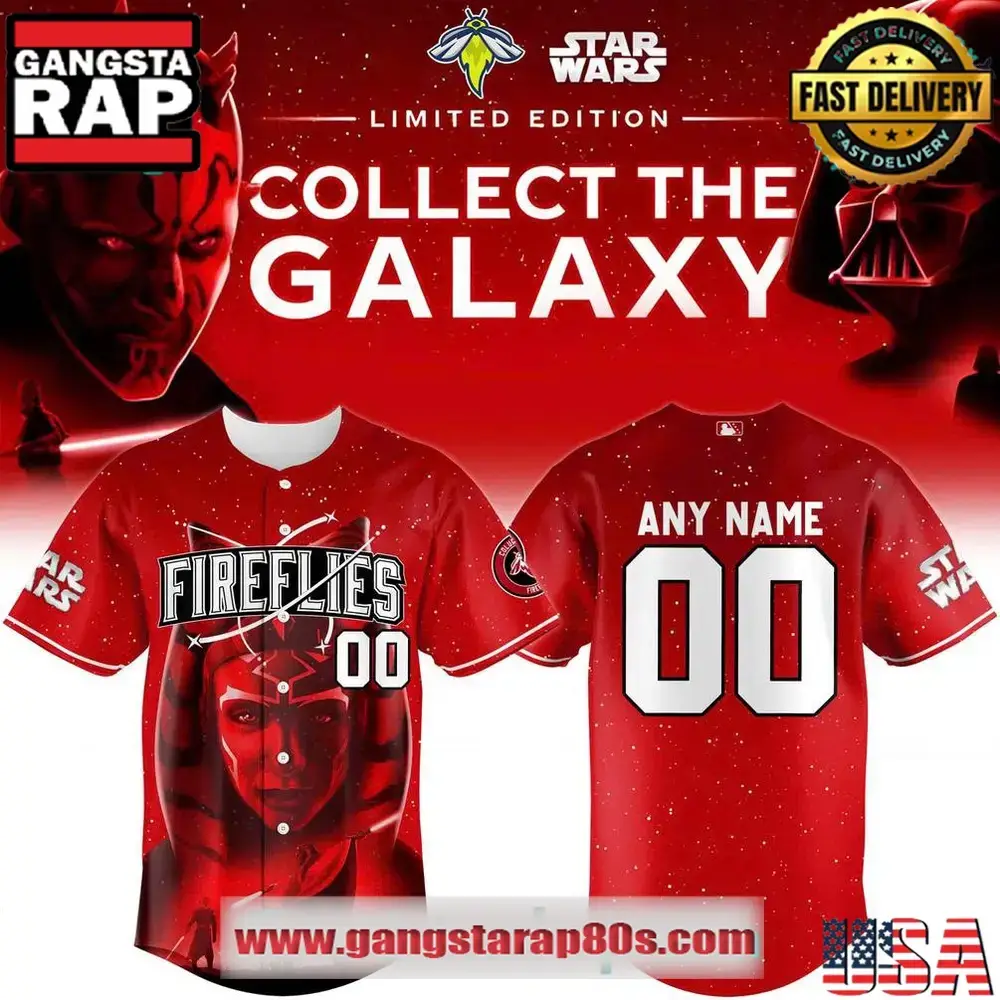 Columbia Fireflies x Star Wars Baseball Jersey 2025 Image