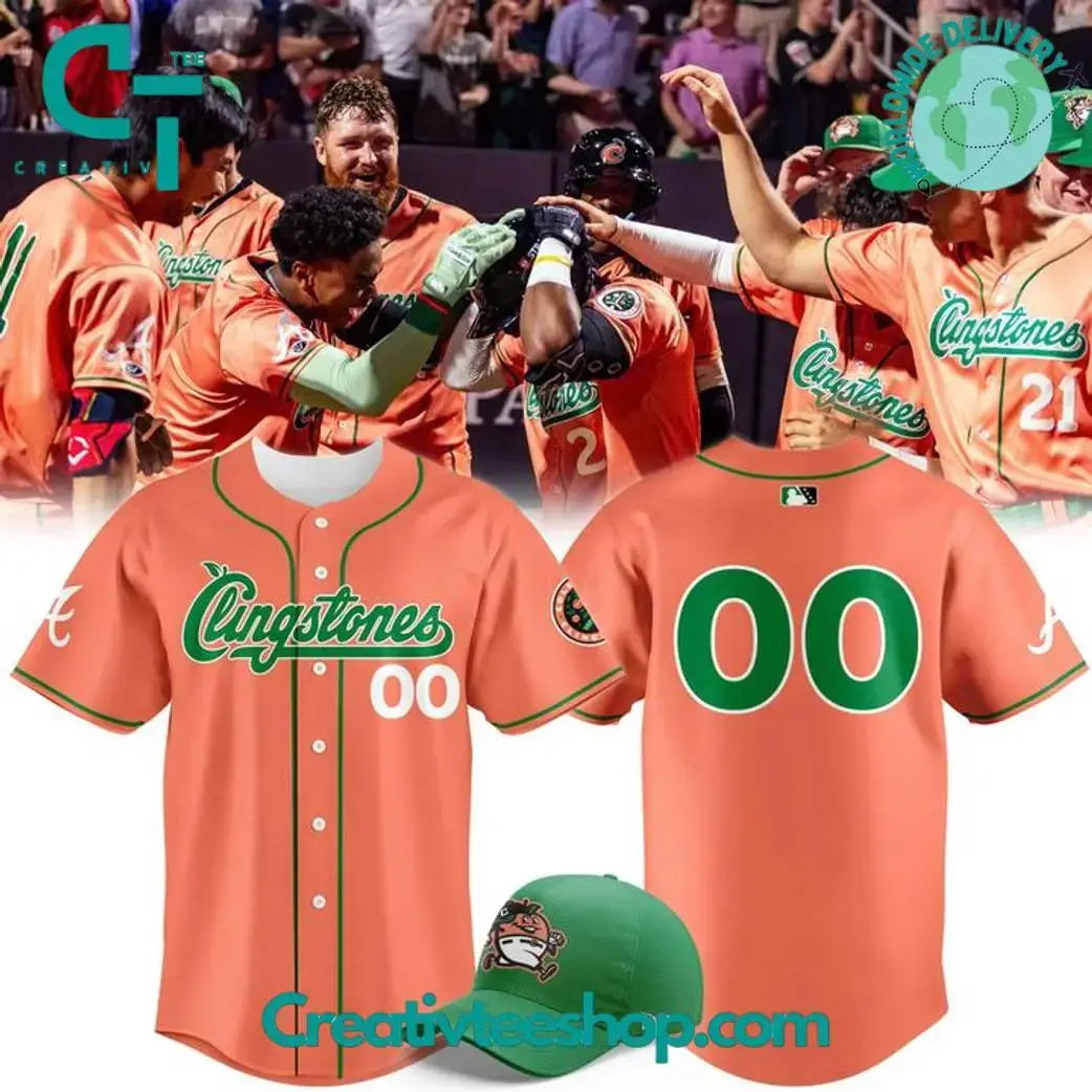 Columbus Clingstones X Peach 2025 Personalized Baseball Jersey Image